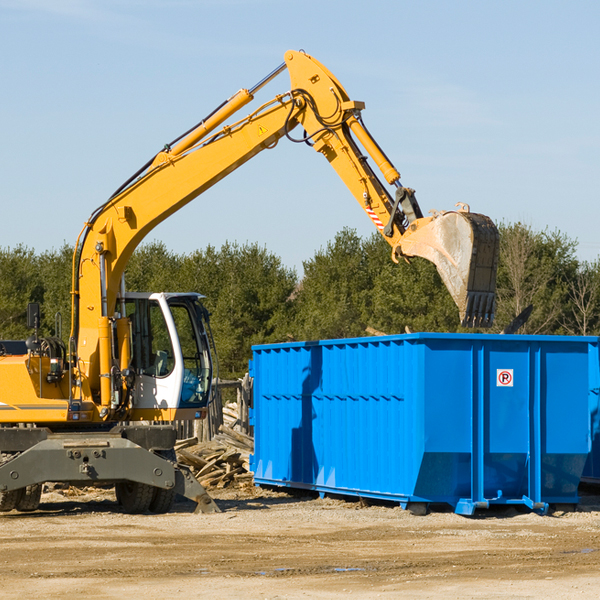 what size residential dumpster rentals are available in Irwindale California